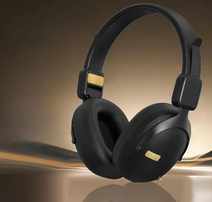 หูฟังไร้สายครอบหูสไตล์วินเทจ Bluetooth 5.4 แบตเตอรี่อึด