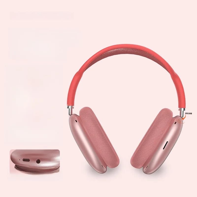 หูฟังครอบหู Bluetooth 5.4 พร้อมปุ่มหมุนและวิทยุ FM