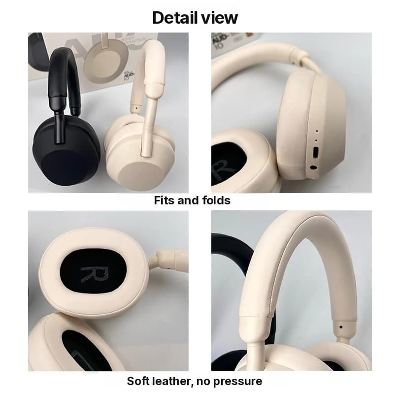 หูฟังบลูทูธไร้สายตัดเสียงรบกวน Active Noise Cancelling แบบครอบหู สเตอริโอ